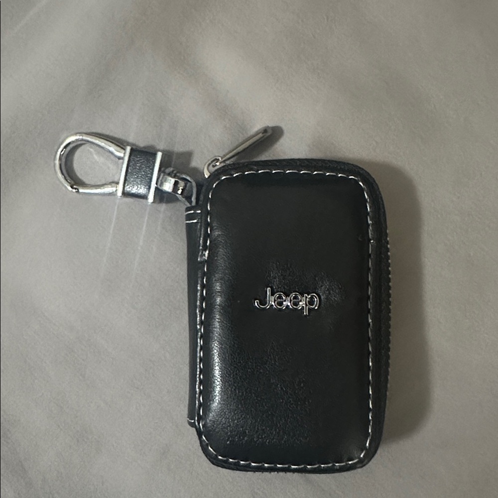 Jeep logo key ring fob case holder